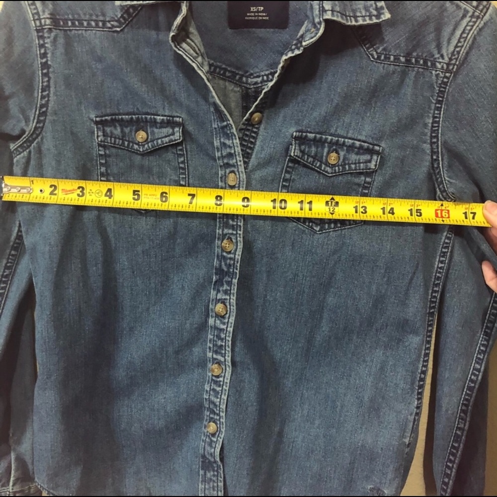 American Eagle Denim Button Down - image 3